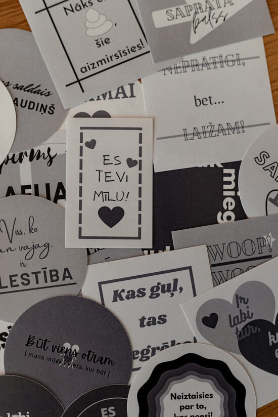 Uzlīmju komplekts "Humors", "Iedvesma" vai "Romantika"